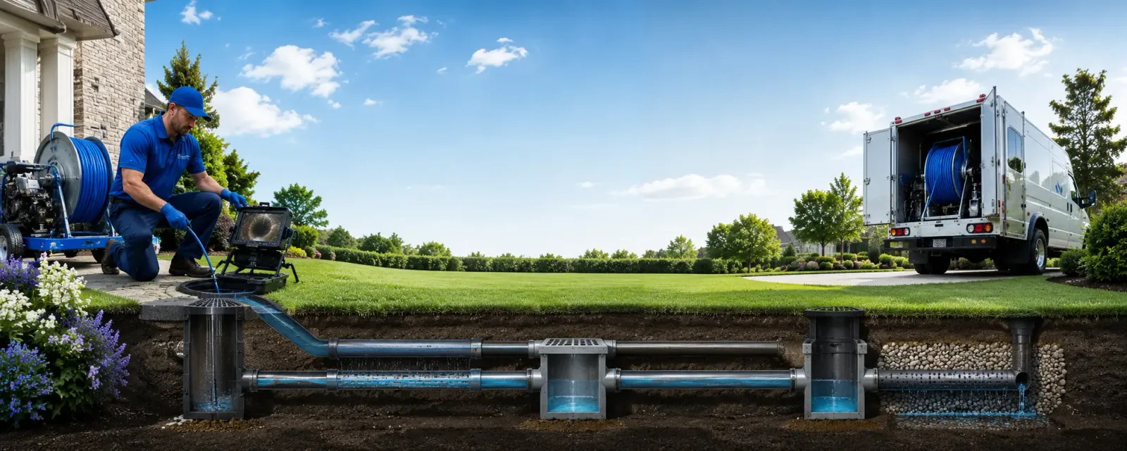Outdoor drain cleaning information for Gruetli Laager, TN